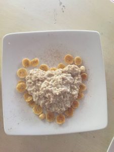 Porridge mit Bananen